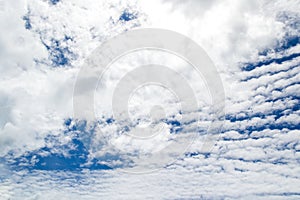 altocumulus cloud in the afternoon