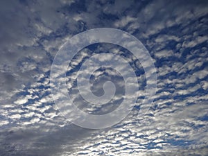 Altocumulus cloud in the sky photo