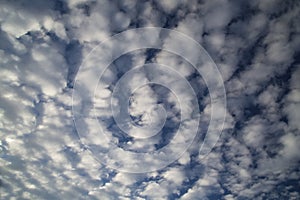 Altocumulus clouds