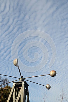 Altocumulus clouds in a washboard pattern