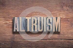 altruism word wood