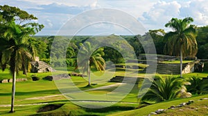 The Altun Ha Mayan Site in Belize