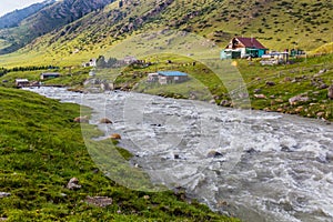 Altyn Arashan village in the Terskey Alatau mountain range, Kyrgyzst