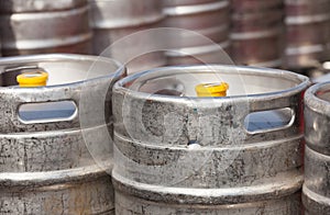 Aluminium beer kegs