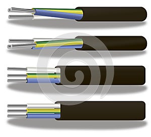 Aluminium cable 3-wire