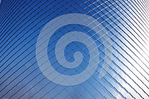 Aluminium faÃÂ§ade as abstract background or texture