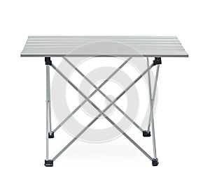 Aluminium folding camping table