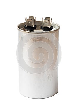 Aluminium motor can capacitor isolated