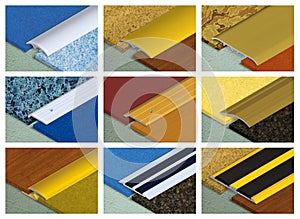 Aluminium profile for floor coverings