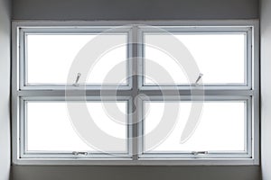Aluminium push awning windows inside