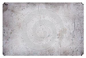 Aluminium scratched grunge metal plate industrial background