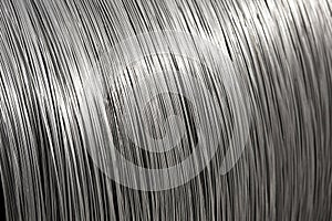 Aluminium wire spool texture