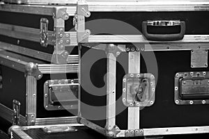 Aluminium wooden flight case for DJ box, instrument