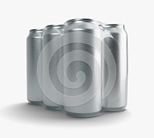 Aluminum Beverage Can 6 Pack