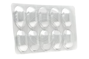 Aluminum blister pack for drug pills capsules