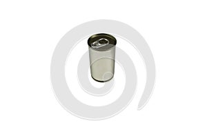 Aluminum can isolated on white and background