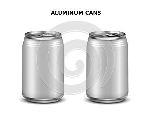 Aluminum cans mockup