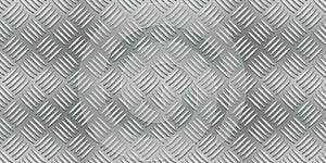 Aluminum checkerplate industry realistic seamless pattern photo