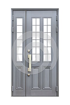 Aluminum door Isolated