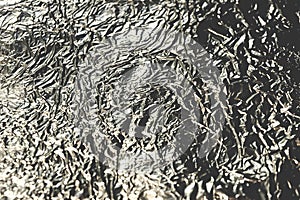 Aluminum foil texture background metal shiny surface