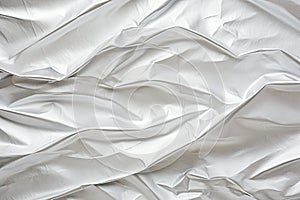 Foil Texture Background, Wrinkled Aluminium Paper Pattern, Crumpled Tin Material Banner