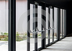 Aluminum glass frame doors and windows
