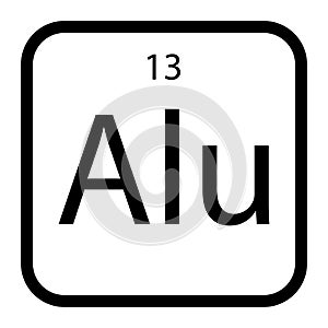 aluminum icon vector