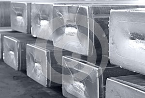 Aluminum ingots BW