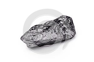 aluminum nuggets on a white background  industrial minerals