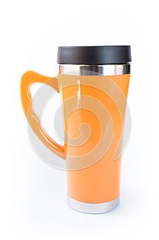 Aluminum orange mug