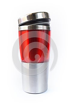 Aluminum red mug