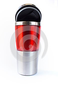 Aluminum red mug