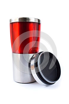 Aluminum red mug