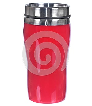 Aluminum red mug