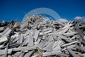 Aluminum scrap for recycling photo