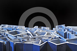 Aluminum sectional strips