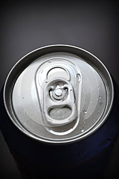 Aluminum Soda, Beer Can With Water Drops