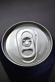 Aluminum Soda, Beer Can With Water Drops