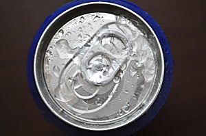 Aluminum Soda, Beer Can With Water Drops