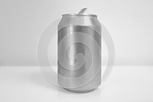 Aluminum Soda Can over White Background