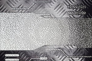 Aluminum texture pattern style floor