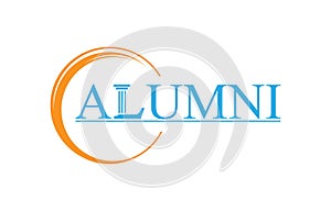 Alumni law logo design with words alumni