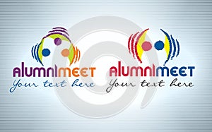 Alumni meet logo design