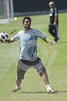Alvaro Arbeloa at Practice