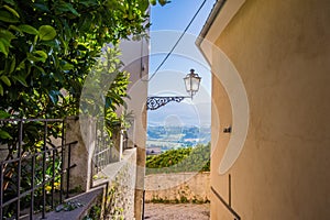 Alvito, Ciocaria at sunrise, alley photo