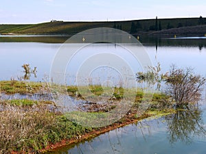 Alvito reservoir lake in Alentejo photo