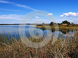 Alvito reservoir lake in Alentejo photo