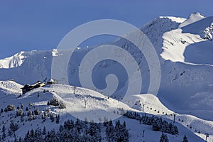 Alyeska Resort in the Chugach Mountains near Anchorage, Alaska