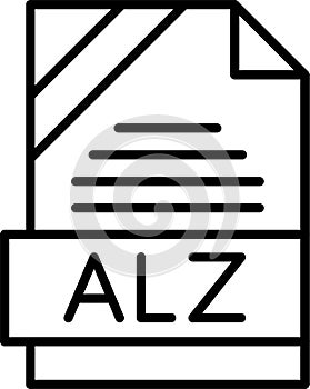 ALZ Outline Vector Icon
