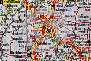 Alzey, Germany, on a road m